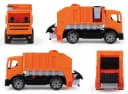 LENA GIGA TRUCKS Müllwagen Orange Grau Schwarz Spielzeugfahrzeug Bild 4