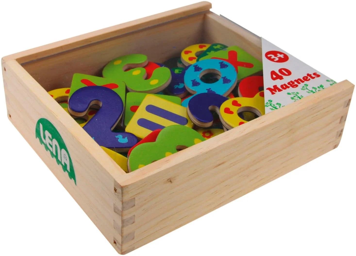 Magnet LENA 'Zahlen' - 40 Bunte Holz-Magnete