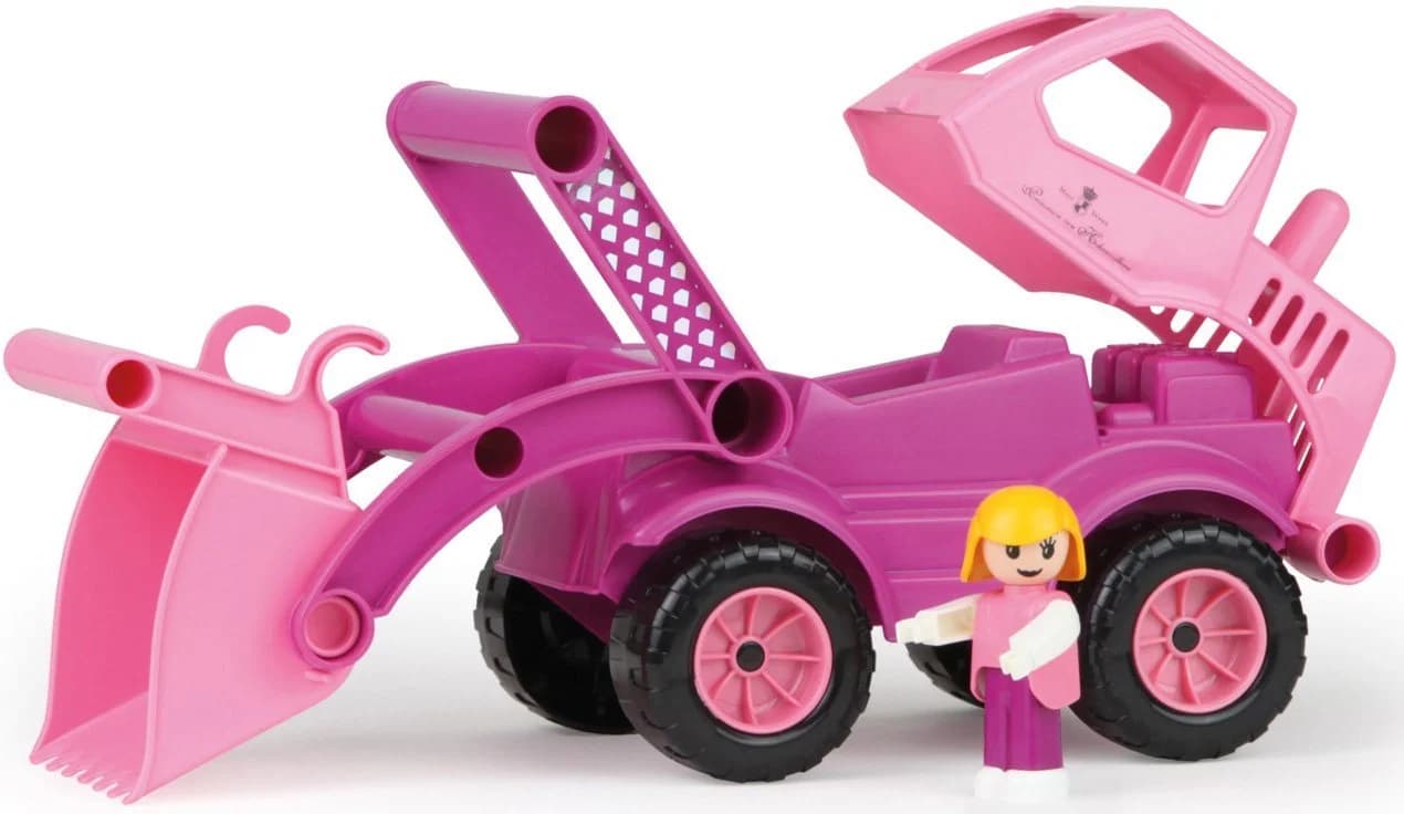 Lena Spielzeug Radlader Prinzessin Rosa Glitzer Made in Europe