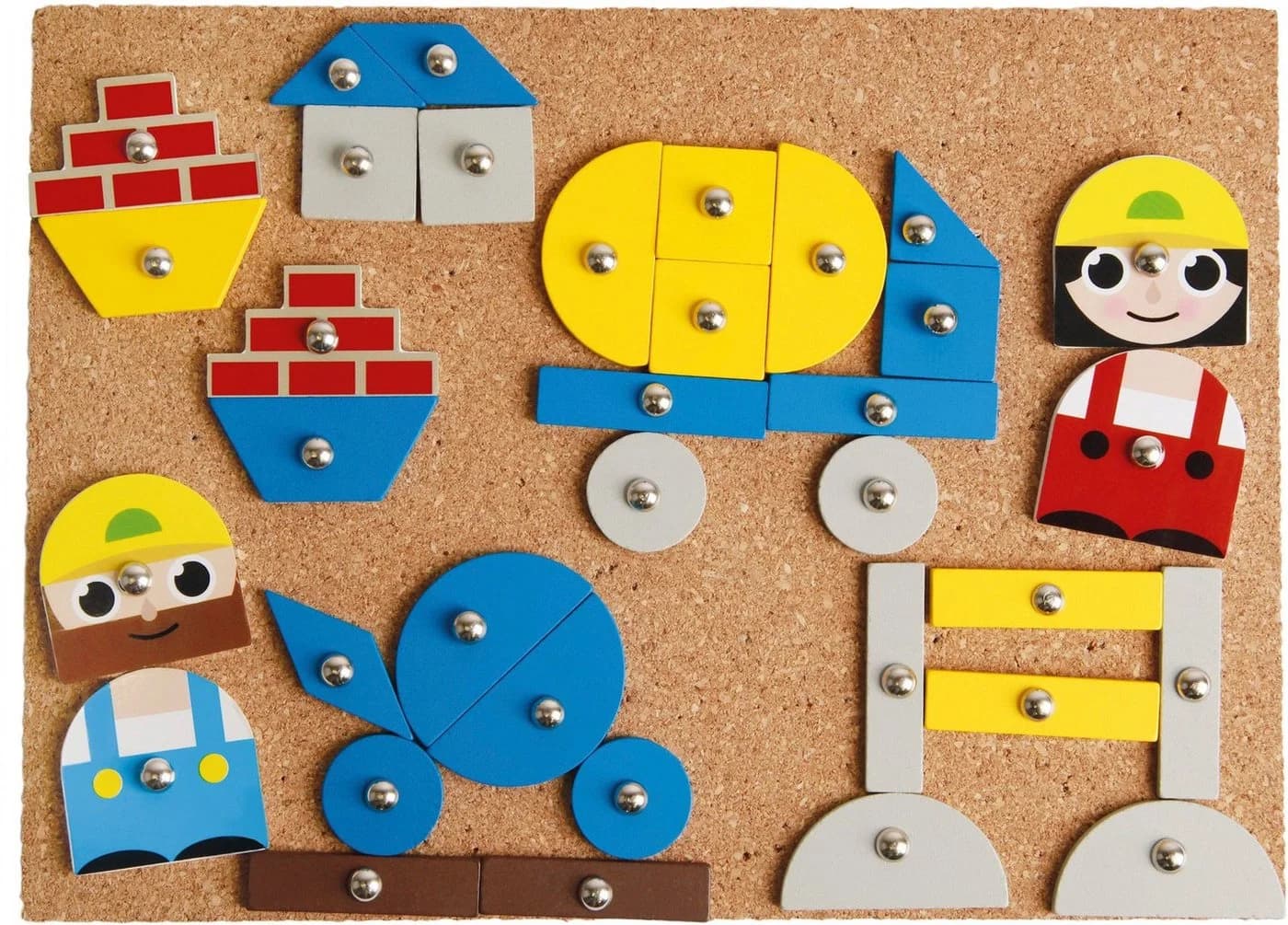 LENA® Hammerspiel Baustelle Bunt - Kreativspiel für Kinder ab 3 Jahren - Bild 4