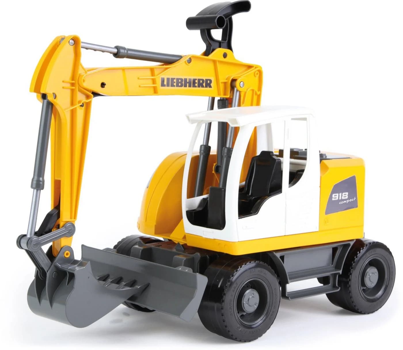 LENA Worxx Spielzeug-Bagger Liebherr Compact A918 Litronic Gelb - Bild 2
