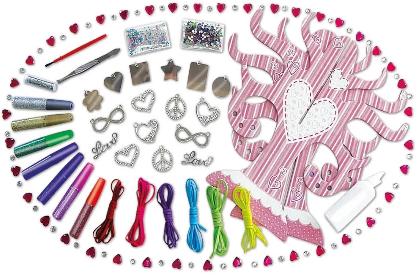 LENA® Metal Jewelry Crystal Gem - Bunter Kreativset für Kinder