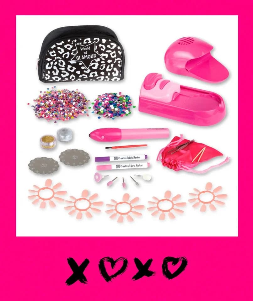 LENA Kreativset Mani-Pedi Nail Salon Bunt 4-in-1 mit Design-Drucker - Bild 3
