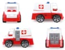 LENA Truxx Spielzeug-Krankenwagen Rot/Weiß mit Zubehör Bild 5