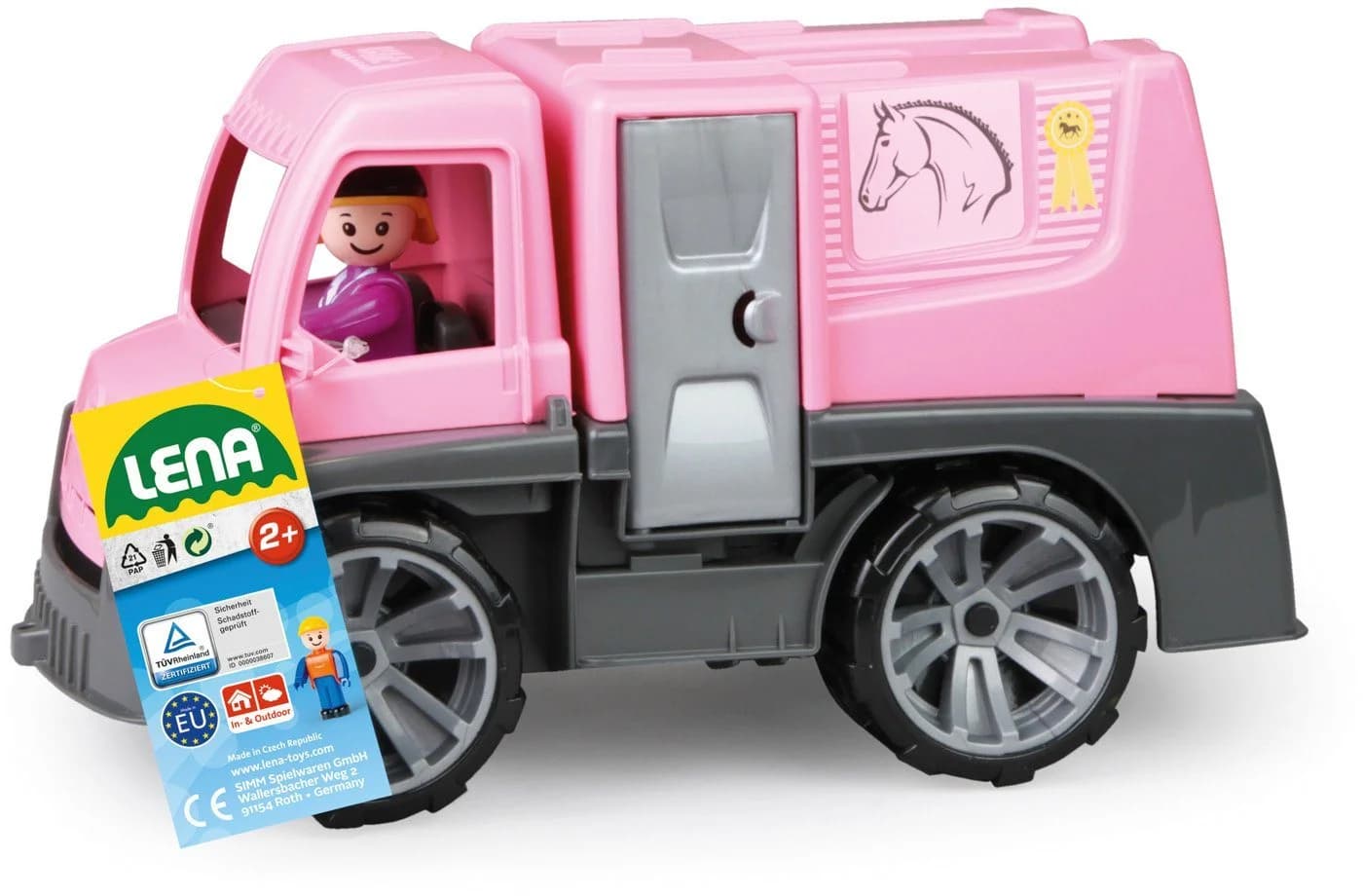 LENA Truxx Spielzeug-Transporter Rosa Pferdetransporter - Bild 4