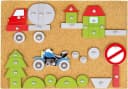 LENA® Hammerspiel Fahrzeuge Bunt - Kreativspiel für Kinder ab 3 Jahren Bild 4