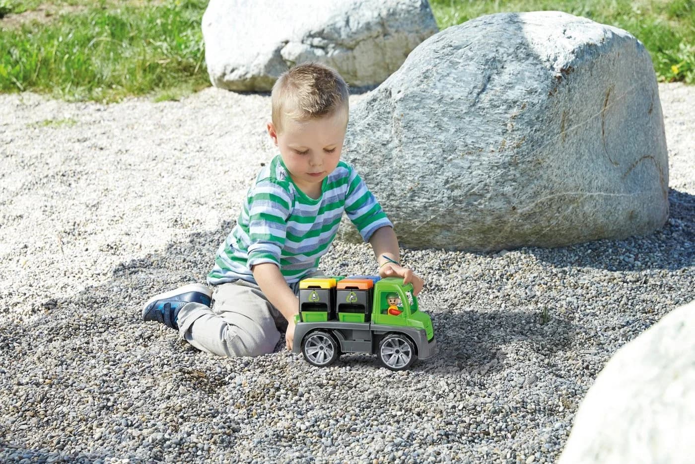 Lena® Spielzeug-Transporter TRUXX Recycling Truck inkl. Spielfigur - Bild 4