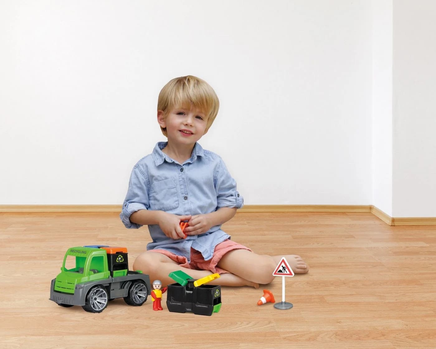 Lena® Spielzeug-Transporter TRUXX Recycling Truck inkl. Spielfigur - Bild 5
