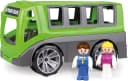 LENA TRUXX Bus Spielzeug-Bus Grün/Grau mit 2 Spielfiguren Bild 2