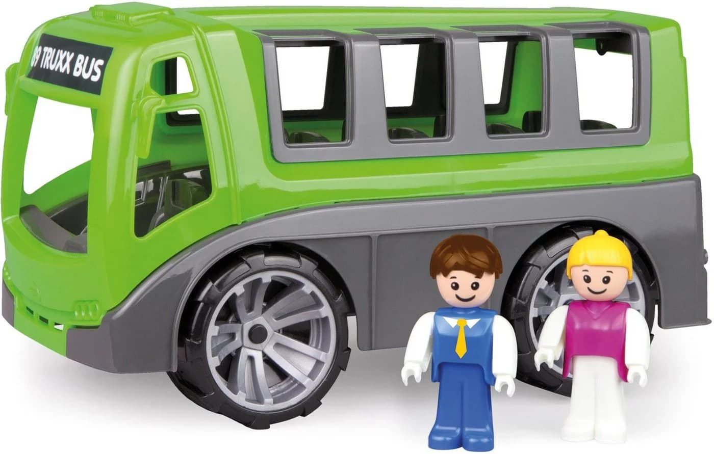 LENA TRUXX Bus Spielzeug-Bus Grün/Grau mit 2 Spielfiguren - Bild 2