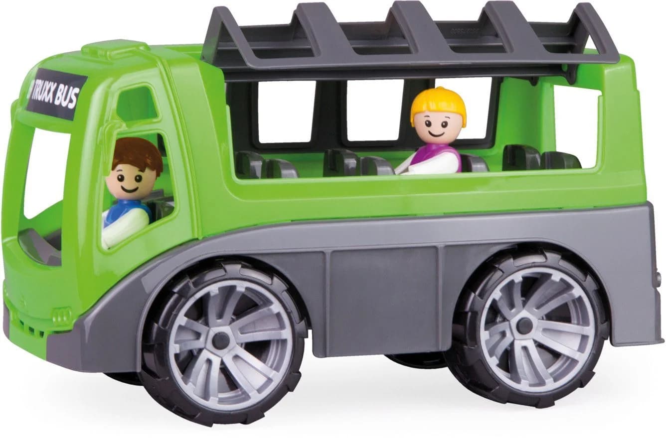 LENA TRUXX Bus Spielzeug-Bus Grün/Grau mit 2 Spielfiguren - Bild 3