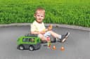 LENA TRUXX Bus Spielzeug-Bus Grün/Grau mit 2 Spielfiguren Bild 4