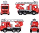 Lena® Spielzeug-Auto Worxx Feuerwehrauto Mercedes-Benz Arocs Rot Bild 3