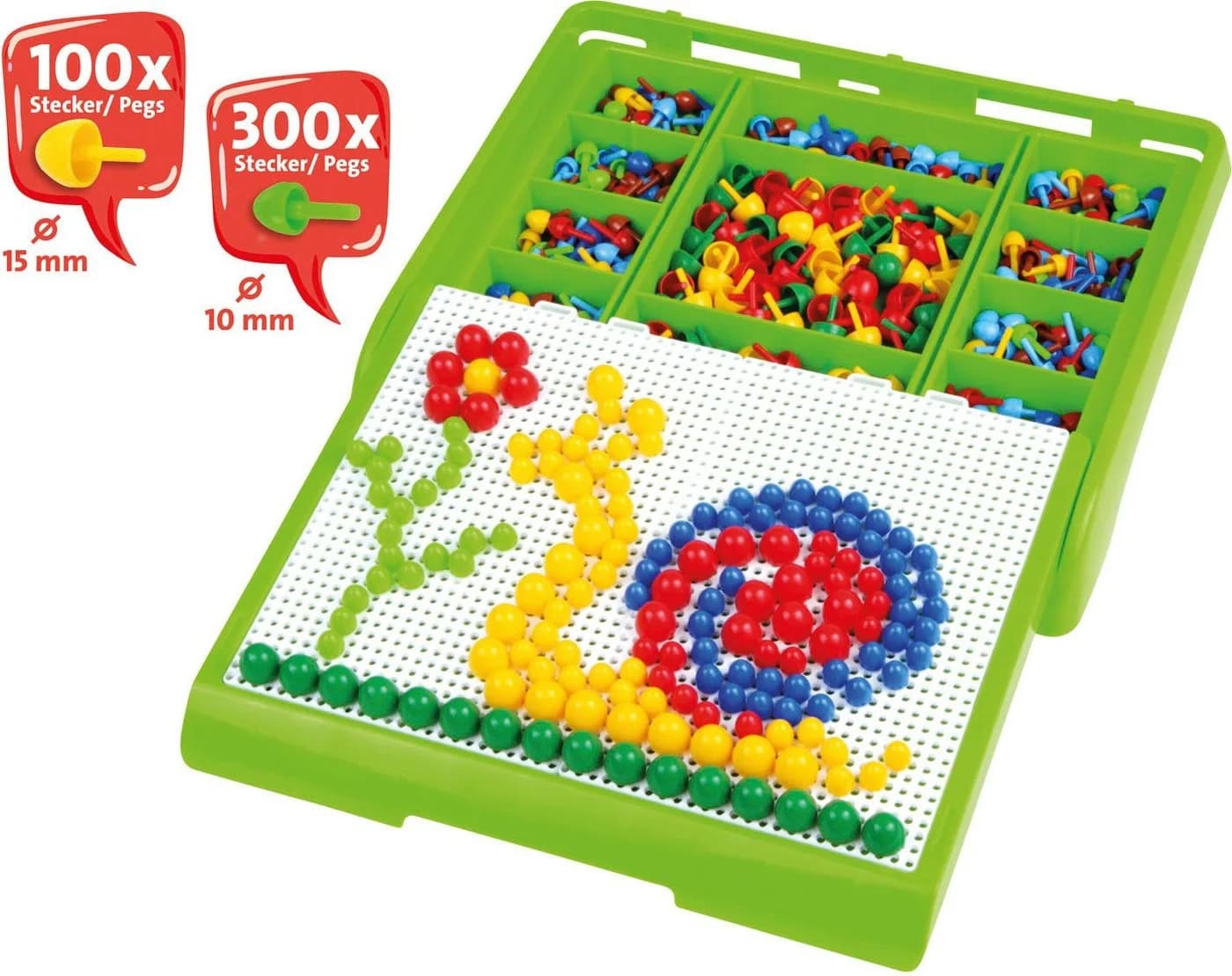 LENA Mosaik-Koffer color Kreativset mit 400 Steckern