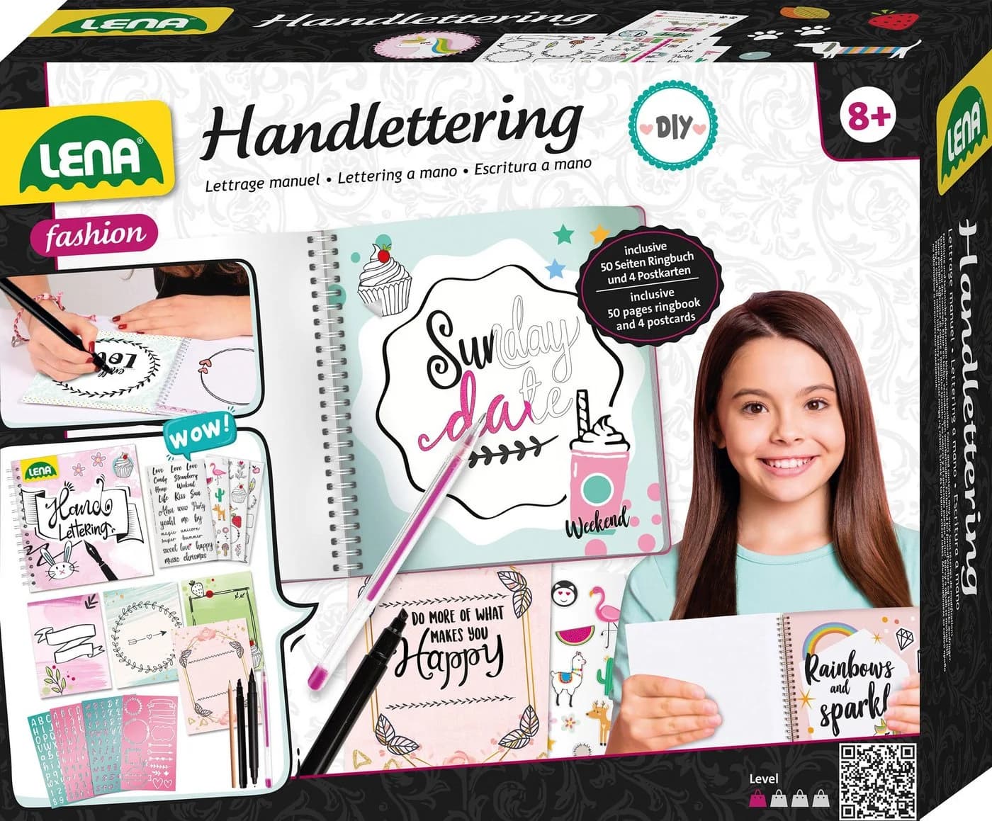 LENA® Kreativset Handlettering-Set Bunt - Bild 2