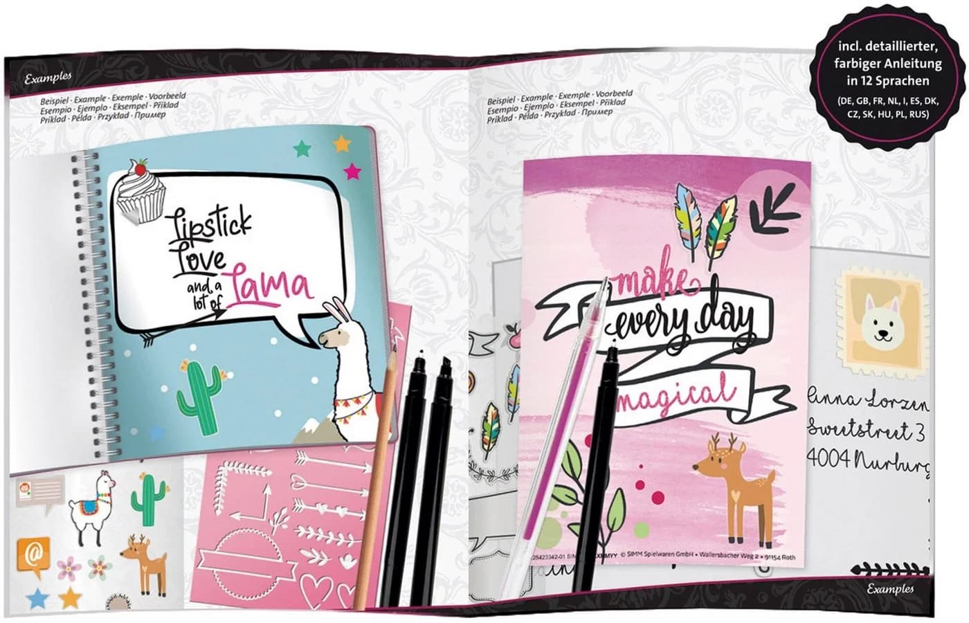 LENA® Kreativset Handlettering-Set Bunt - Bild 3