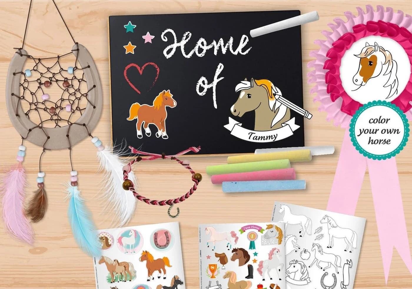 Kreativset LENA DIY My Pony Bunt Kunststoff Bastelset