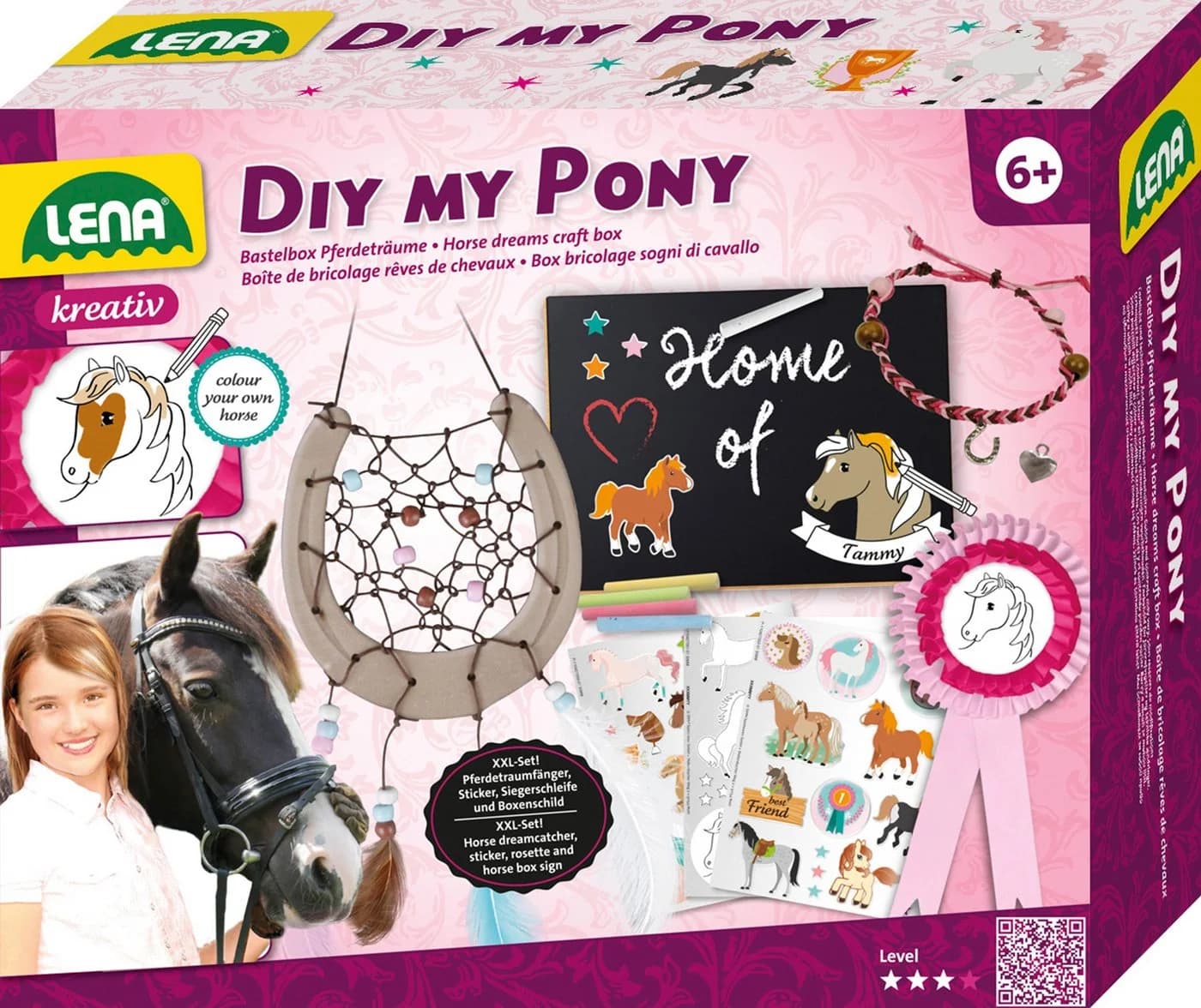 Kreativset LENA DIY My Pony Bunt Kunststoff Bastelset - Bild 2