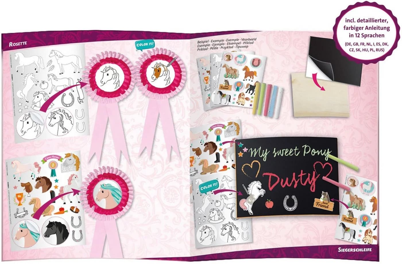 Kreativset LENA DIY My Pony Bunt Kunststoff Bastelset - Bild 3