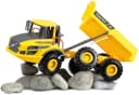LENA® Spielzeug-Kipper WORXX Volvo A25G 3-Achser Gelb Bild 1