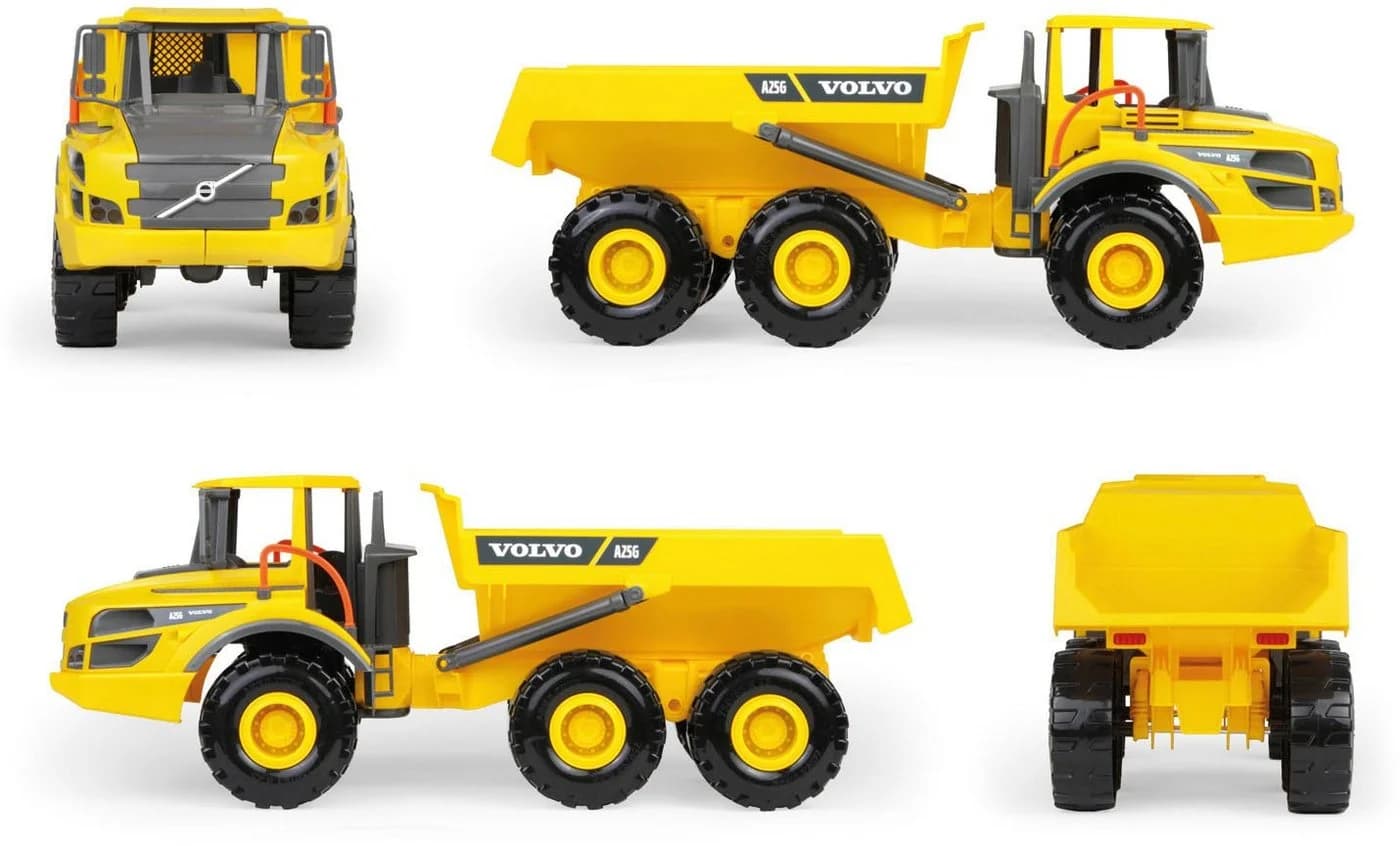 LENA® Spielzeug-Kipper WORXX Volvo A25G 3-Achser Gelb - Bild 3