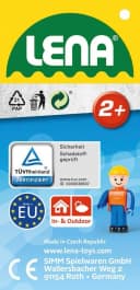 Lena® Spielzeug-Kipper TRUXX Rosa mit Spielfigur Bild 5