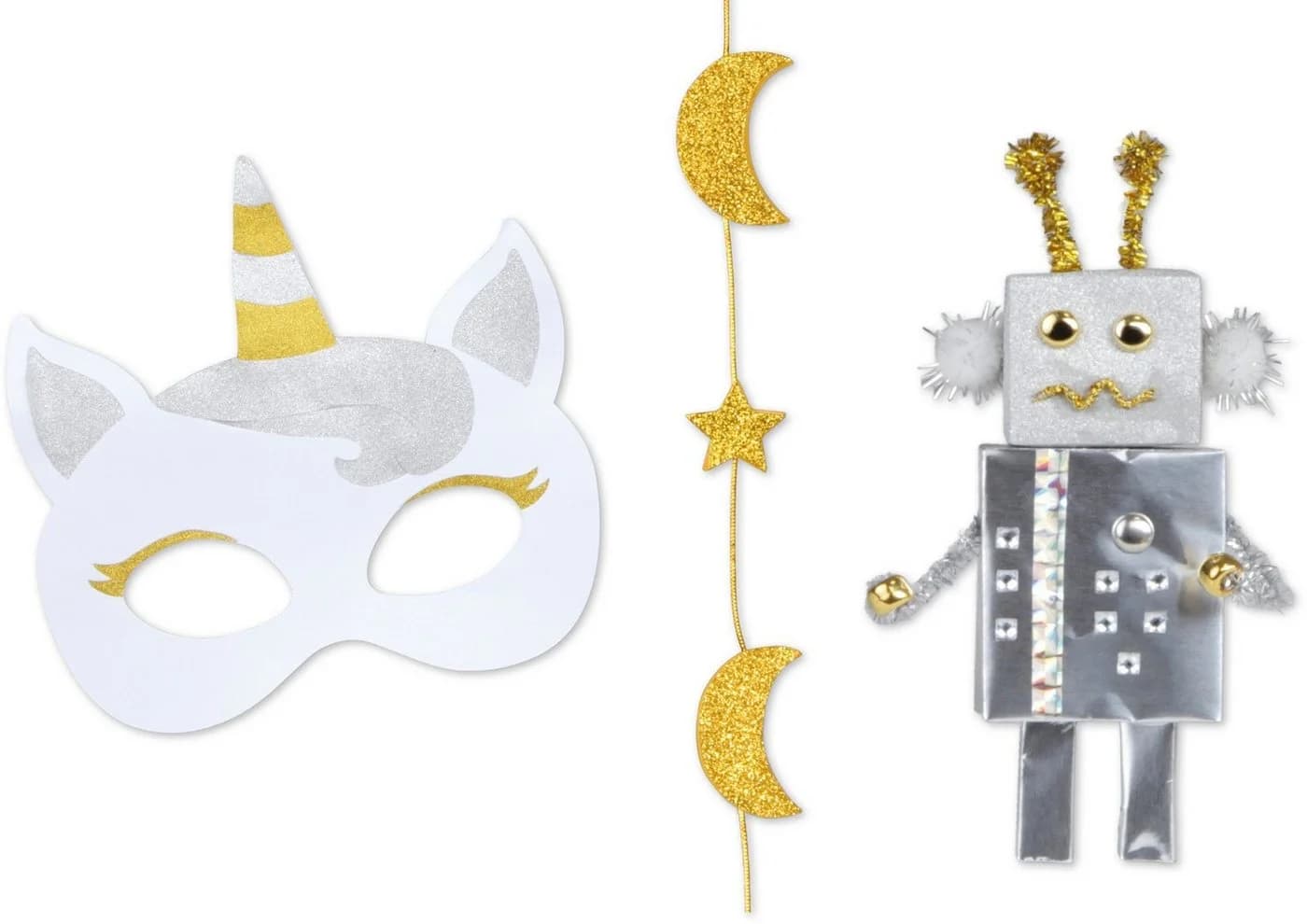 LENA Kreativset Bastelkoffer Gold & Silber - 1.500 Teile Bunt - Bild 4
