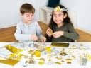 LENA Kreativset Bastelkoffer Gold & Silber - 1.500 Teile Bunt Bild 5