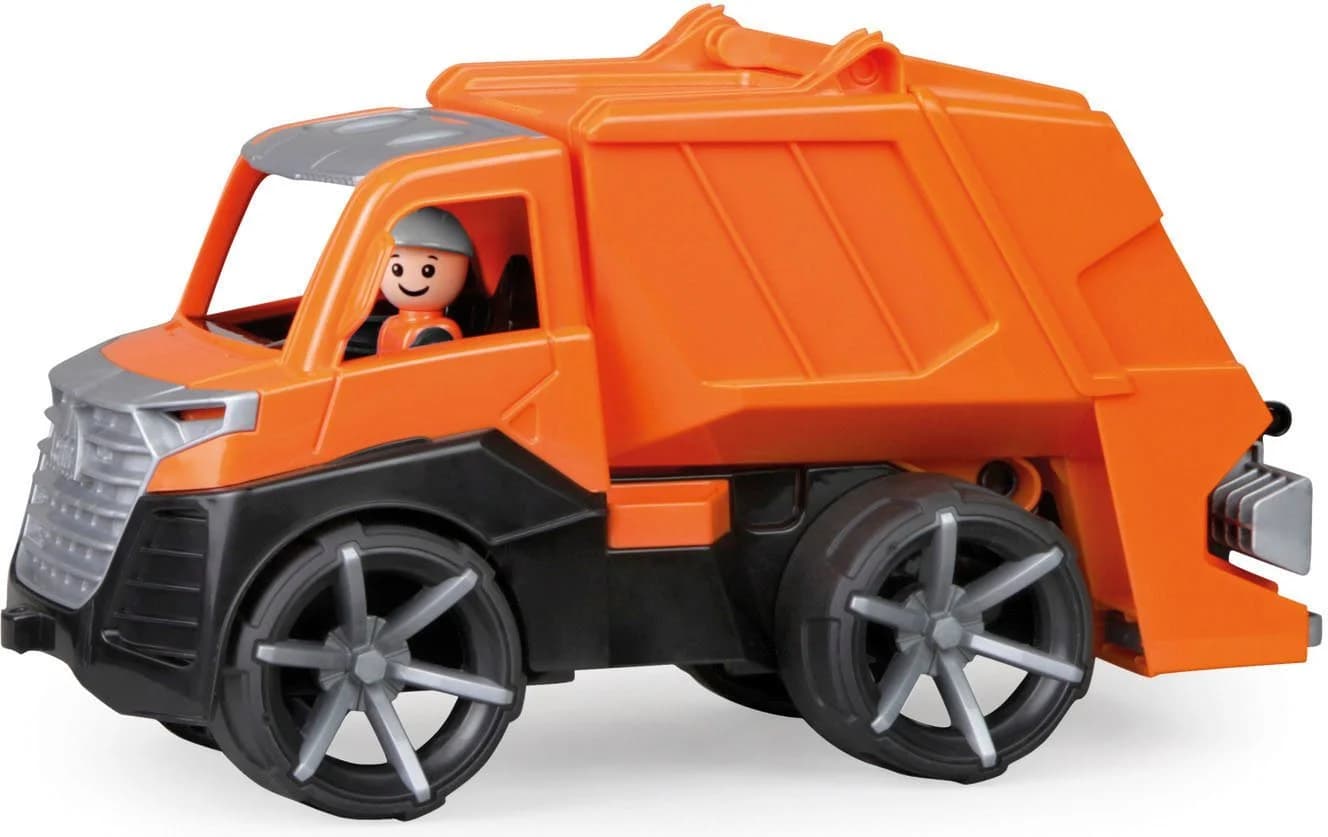LENA® Spielzeug-Müllwagen TRUXX² inkl. Spielfigur Orange - Bild 2