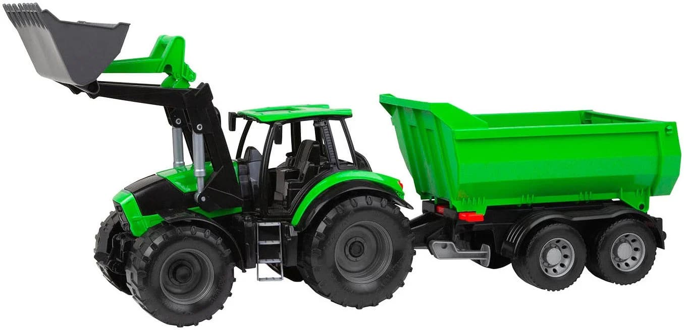 LENA® Spielzeug-Traktor WORXX Deutz-Fahr Agrotron 7250 TTV mit Anhänger, Bunt