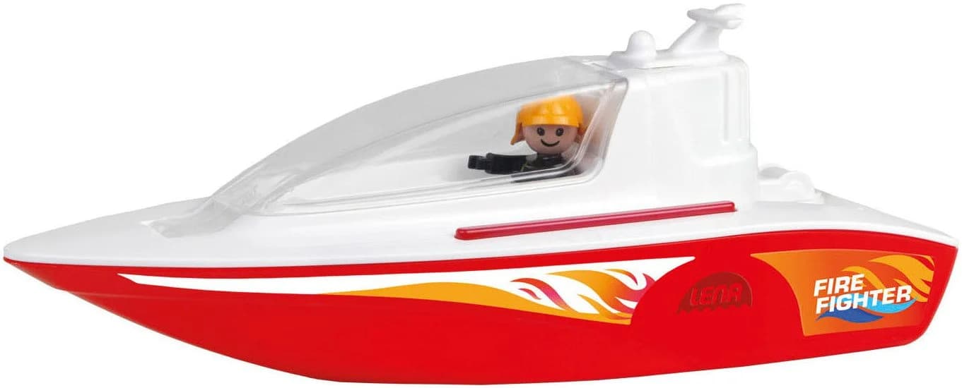 Lena® Spielzeug-Boot Boazz Feuerwehrboot inkl. Spielfigur