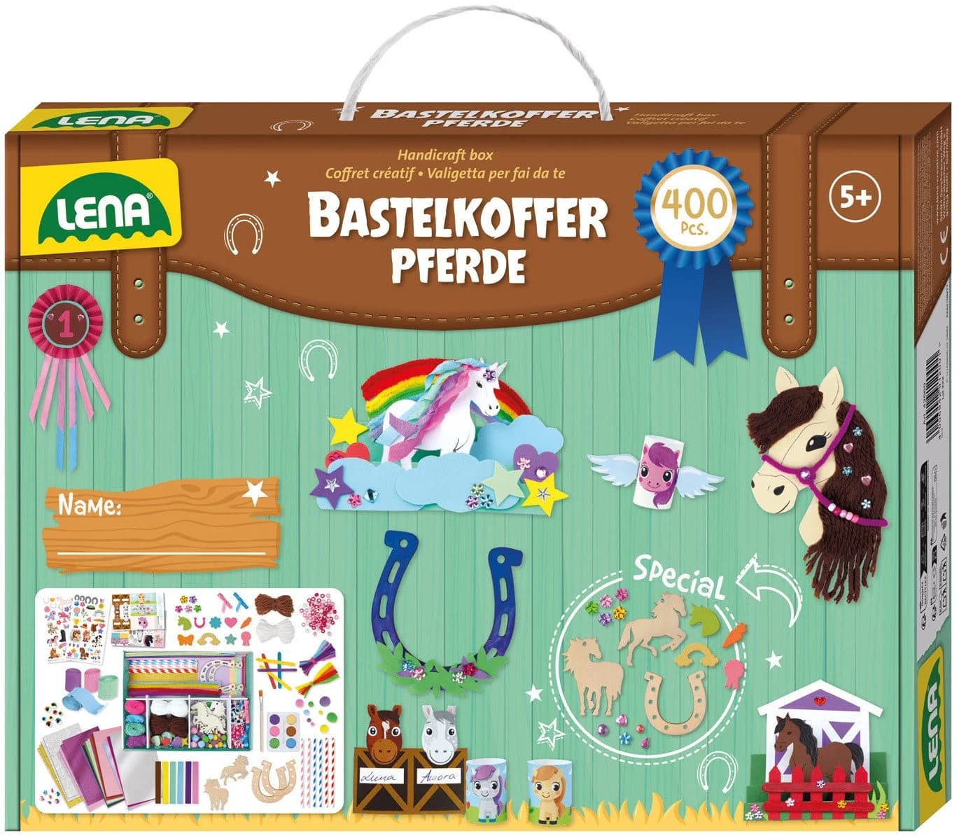 LENA® Kreativset Bastelkoffer Pferde, Premium - Bild 2