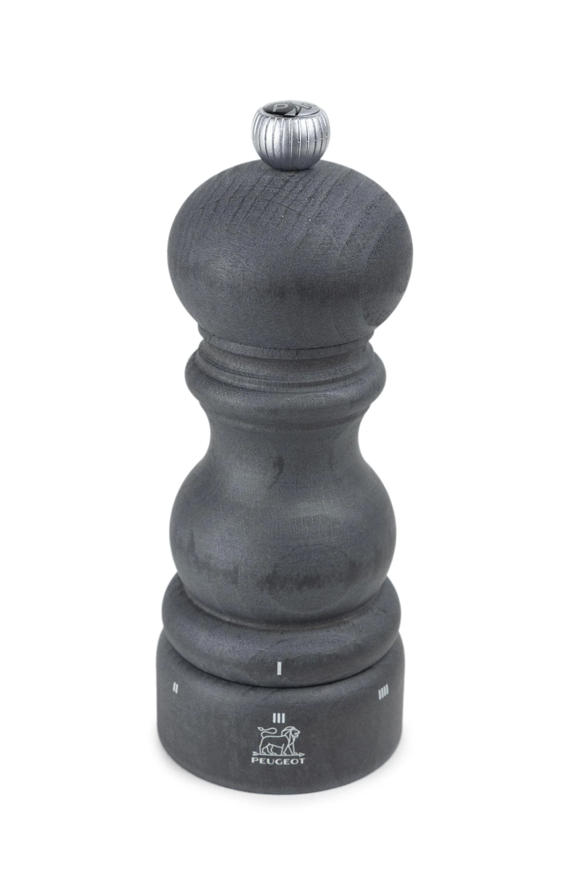 Pfeffermühle Paris 15 cm Grau Buchenholz Peugeot