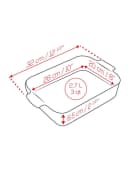 PEUGEOT Auflaufform APPOLIA Keramik 32cm Rechteckig Rot Bild 5