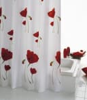 Ridder Duschvorhang Mohn Rot Blickdicht Polyester Bild 1