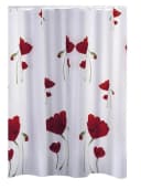 Ridder Duschvorhang Mohn Rot Blickdicht Polyester Bild 2