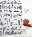 Ridder Duschvorhang Neptun Blau Blickdicht Bild 1