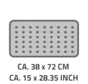 Ridder Wanneneinlage Plattfuß grau mit Saugnäpfen Bild 3