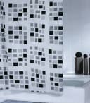 Ridder Duschvorhang Stones Schwarz Grau Polyester Bild 1