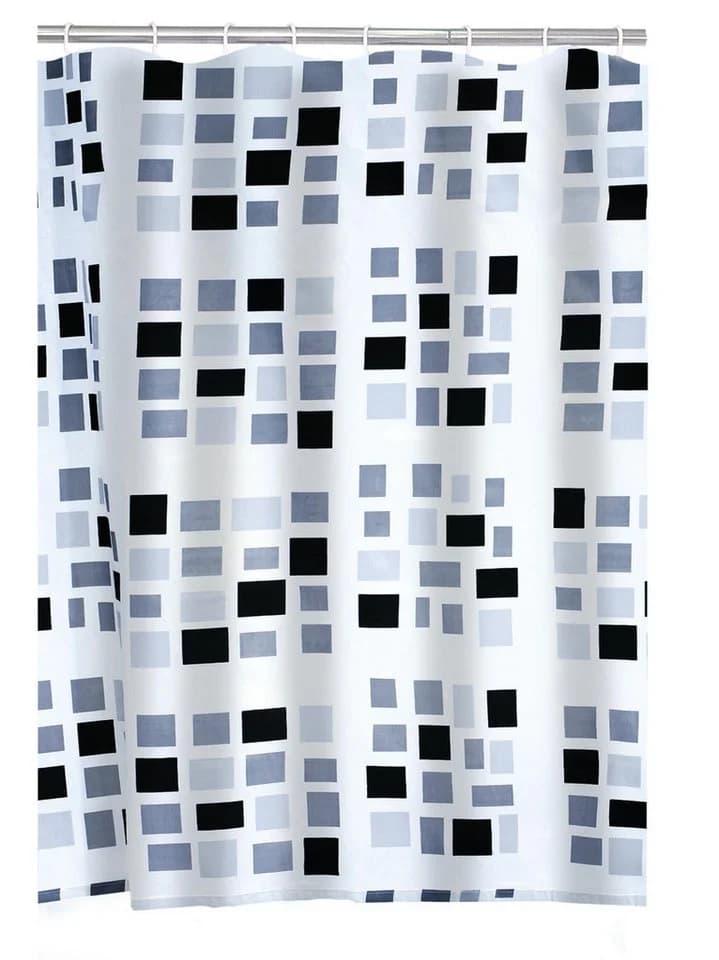 Ridder Duschvorhang Stones Schwarz Grau Polyester - Bild 2