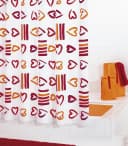 Ridder Duschvorhang Lovely Rot 180 cm Bild 1