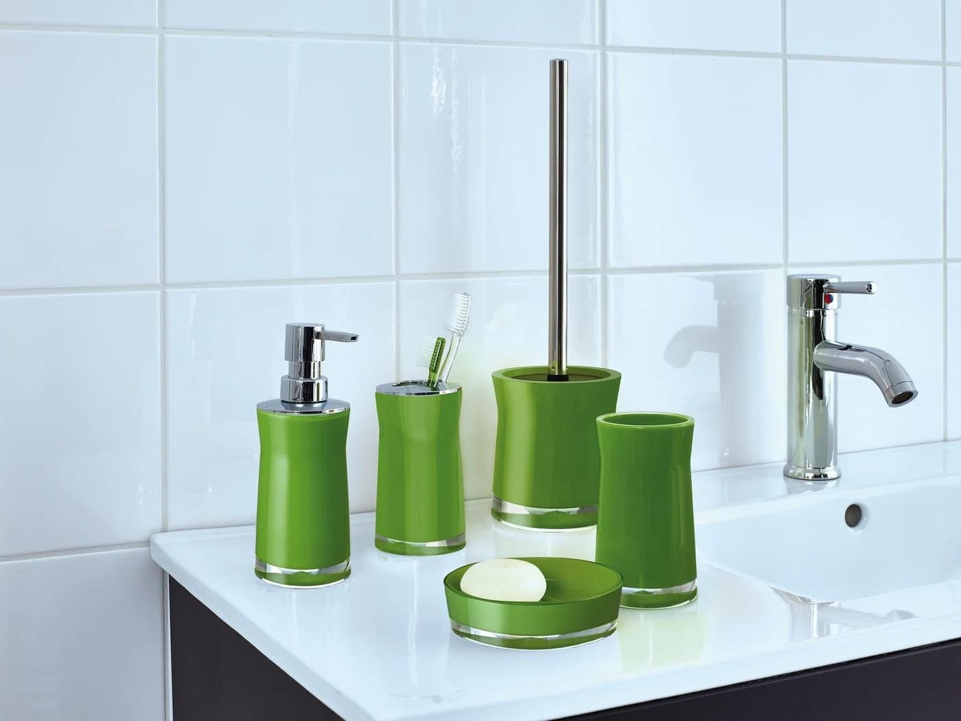 Ridder Seifenspender Disco Grün - 210ml Acryl ABS