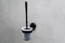 Ridder Badaccessoire-Set WC-Bürsten Garnitur VacuumCap Ela schwarz Bild 1