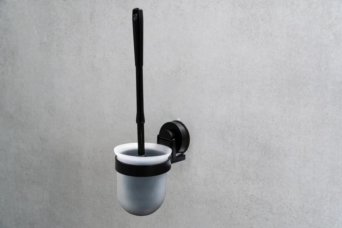 Ridder Badaccessoire-Set WC-Bürsten Garnitur VacuumCap Ela schwarz