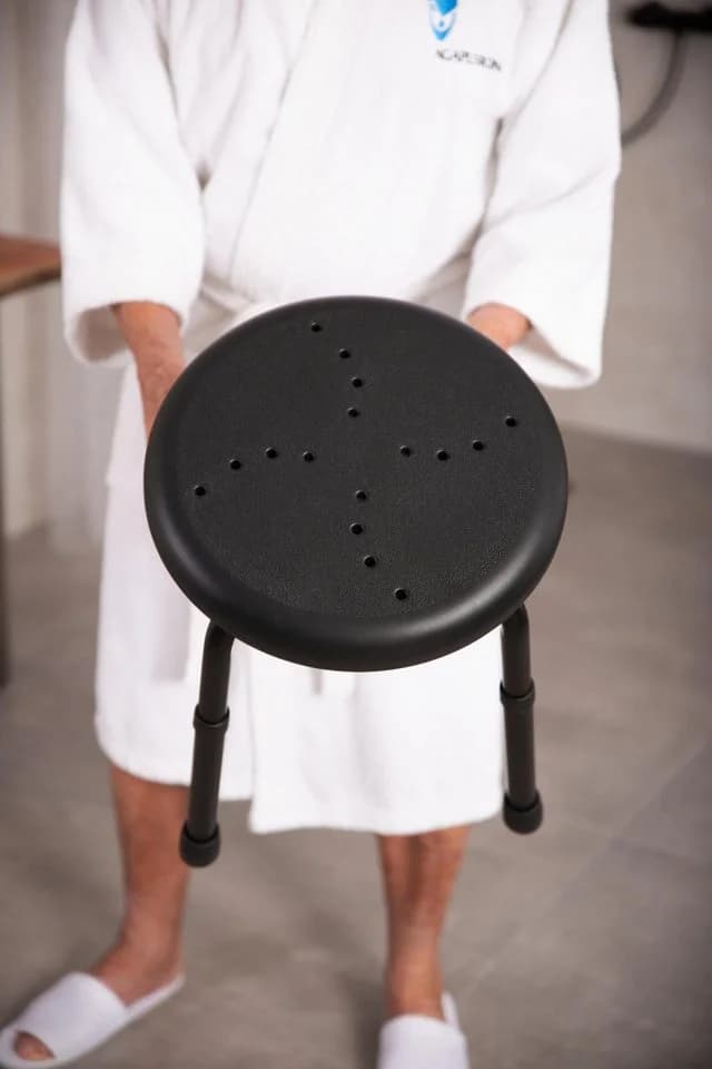Ridder Duschklappsitz Go schwarz höhenverstellbar - Bild 3