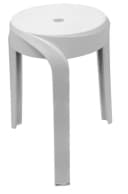 Ridder Duschklappsitz Stan Weiß mit Haltegriff Bild 2