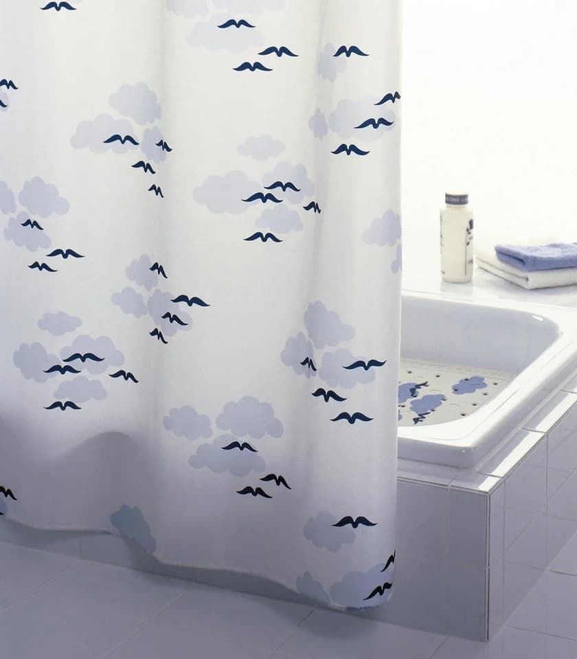 Ridder Duschvorhang Helgoland Blau Polyester Wasserabweisend