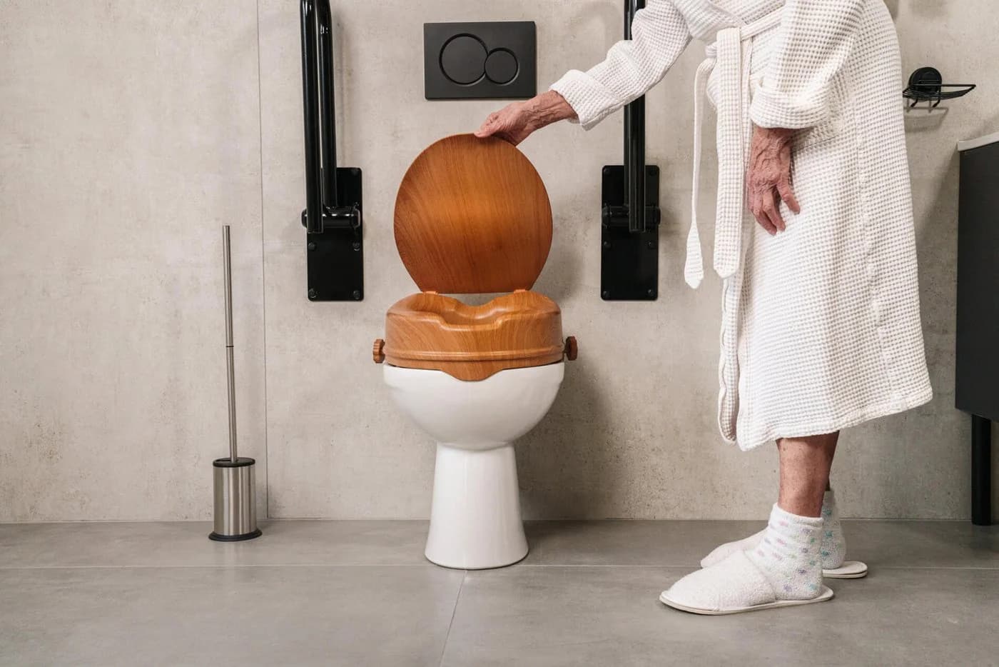 Ridder WC-Sitzerhöhung Sam Weiß Hygieneausschnitt