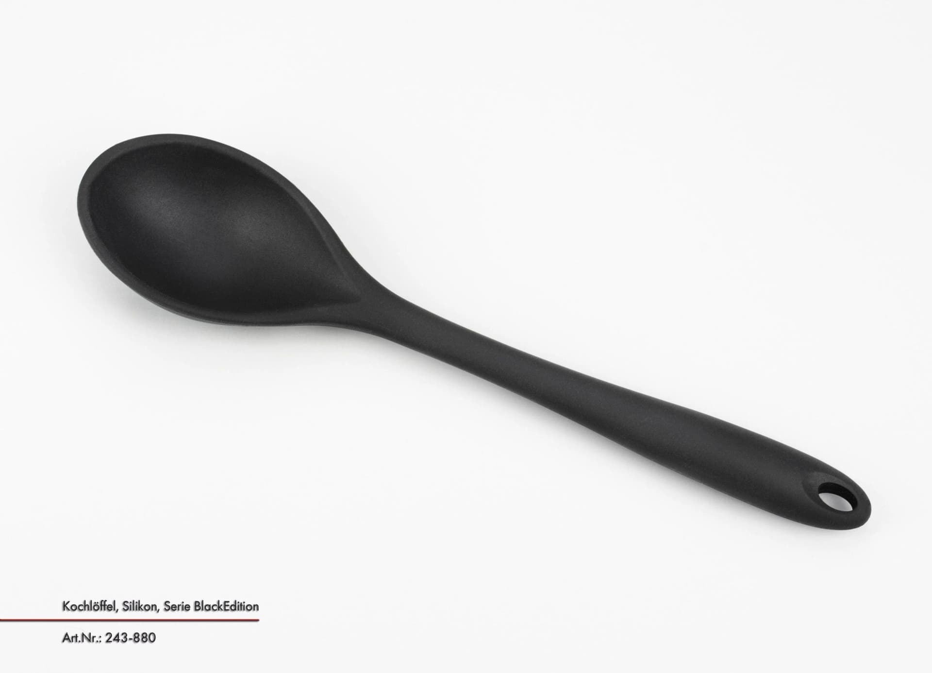 Kochlöffel JUSTINUS BLACK EDITION Silikon Schwarz
