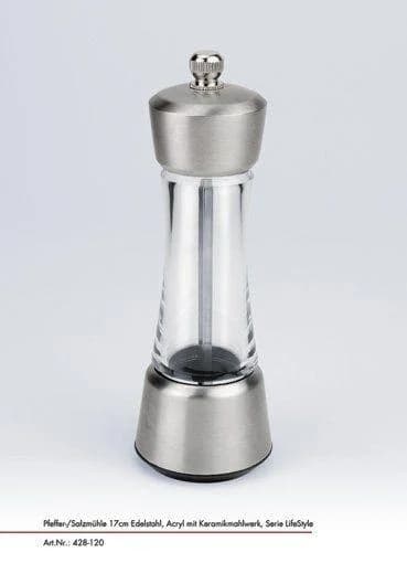 Pfeffer-/Salzmühle JUSTINUS Edelstahl Keramikmahlwerk